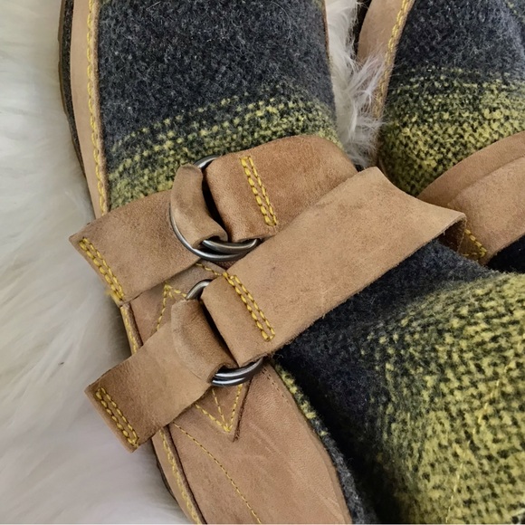 Sorel Yaquina Blanket Boots Wool Leather Strap Ankle Boho Outdoor Size 8 - Picture 5 of 7